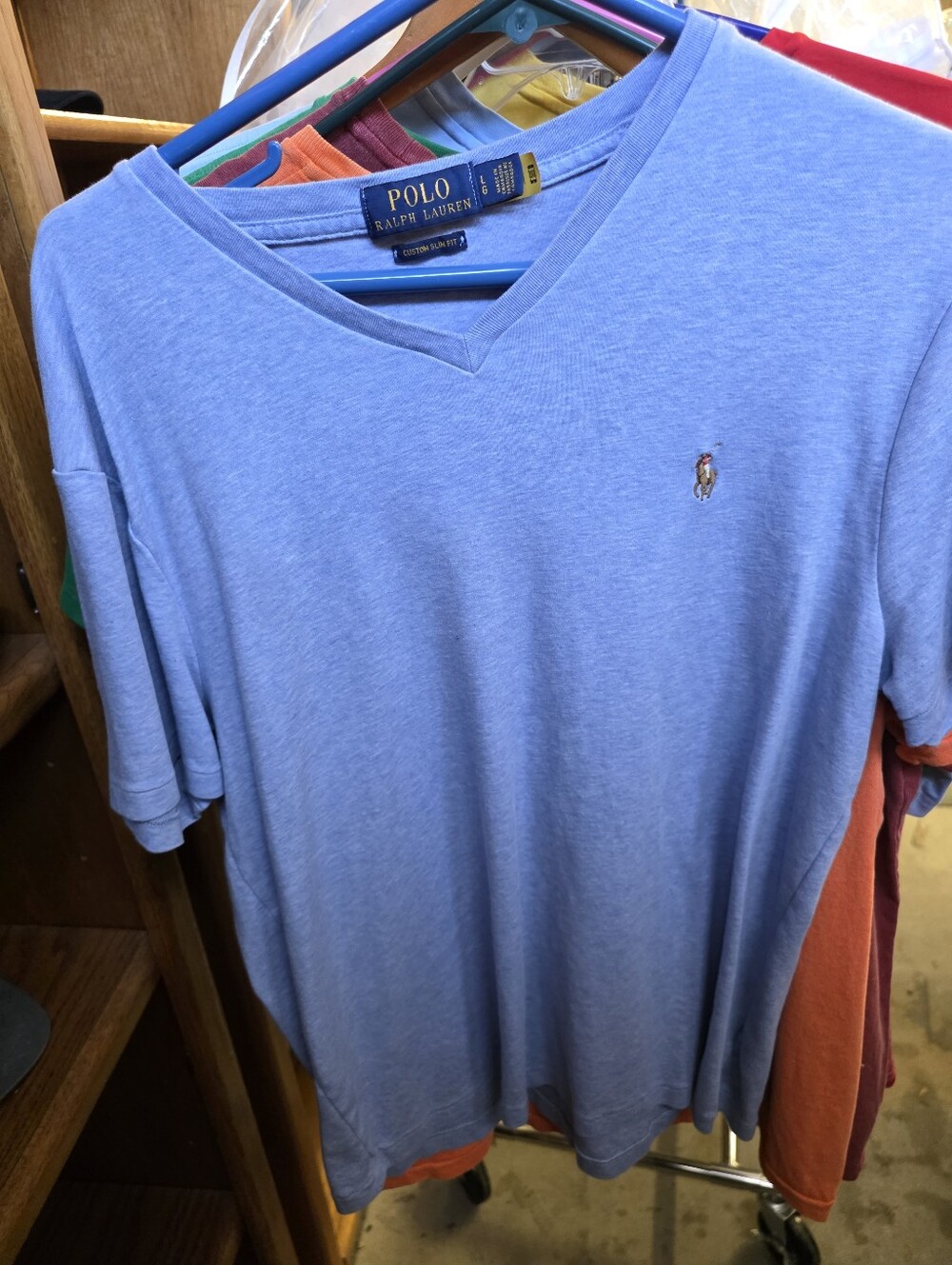 Polo by Ralph Lauren Light Blue Crew Neck T‑Shirt